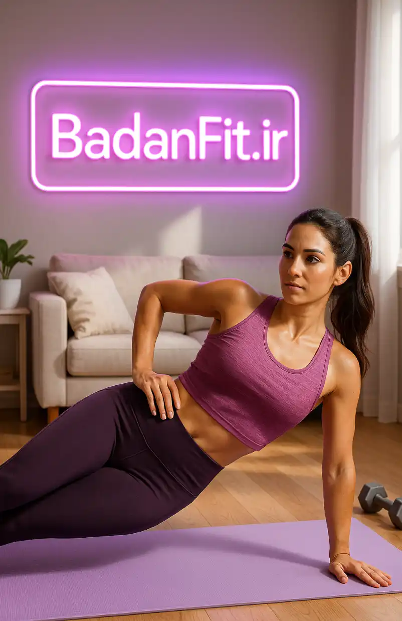 ورزش برای لاغری شکم و پهلو در خانه در یک هفته