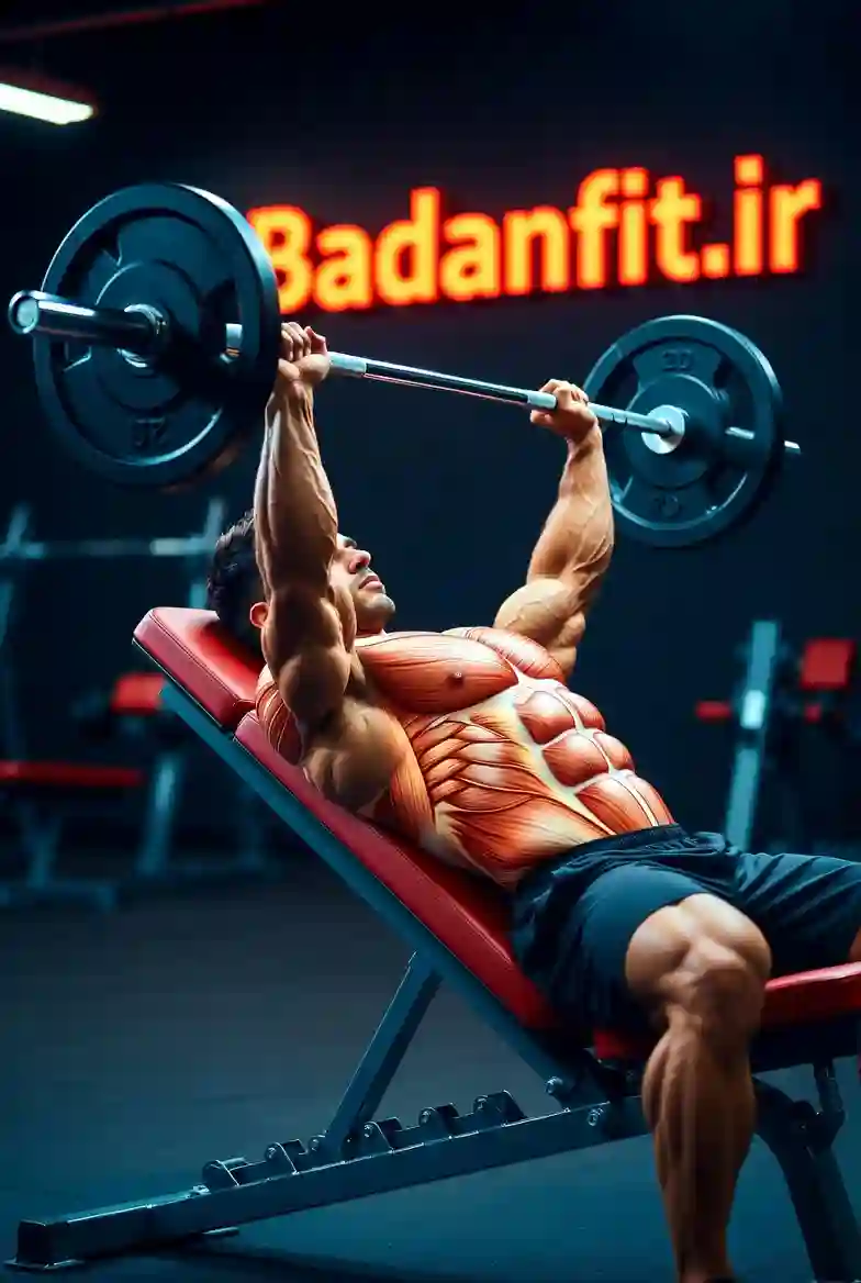 تکنیک صحیح پرس بالا سینه با هالتر (Incline Barbell Press)
