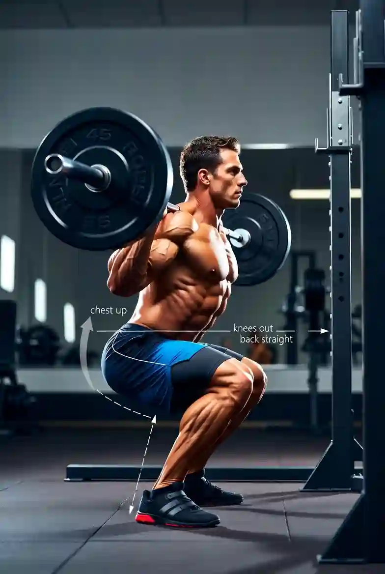 اهمیت نوع کفش ورزشی در انجام حرکت اسکوات
